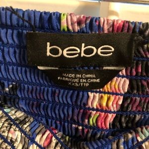 Bebe silk blue joggers